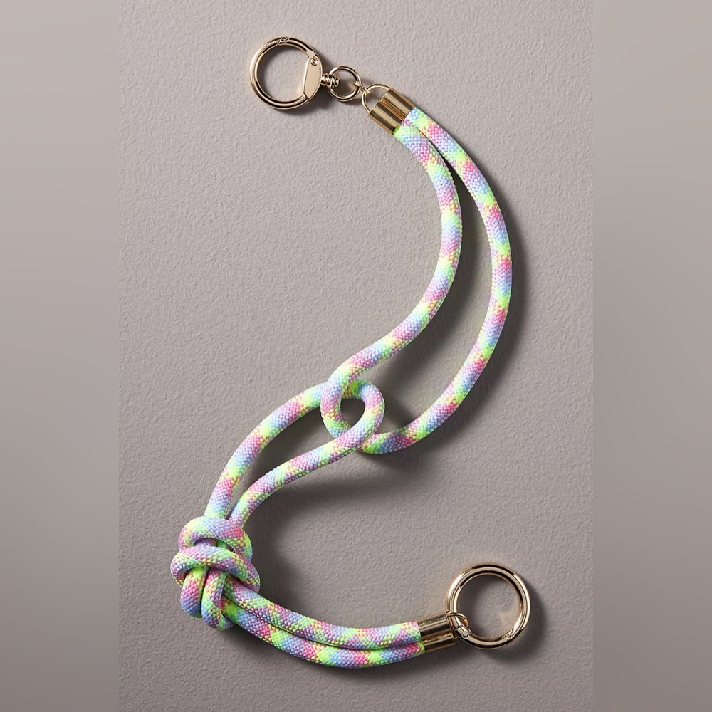 New! Anthropologie sporty cord bag charm NWT Lime